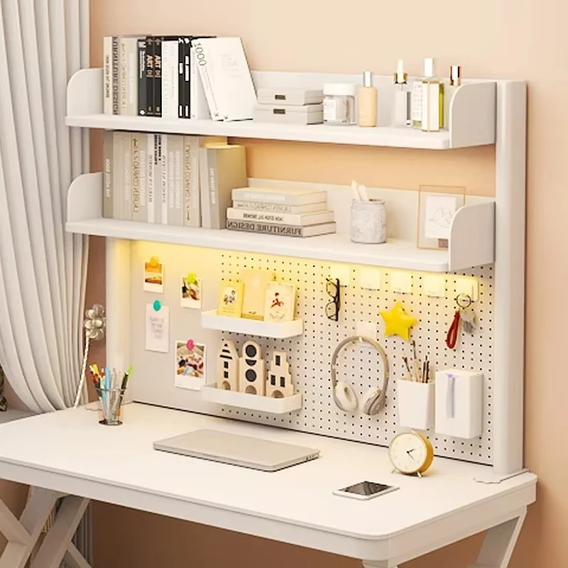 Desktop hole board wrought iron, desktop storage multi-scene multi-function multi-layer storage