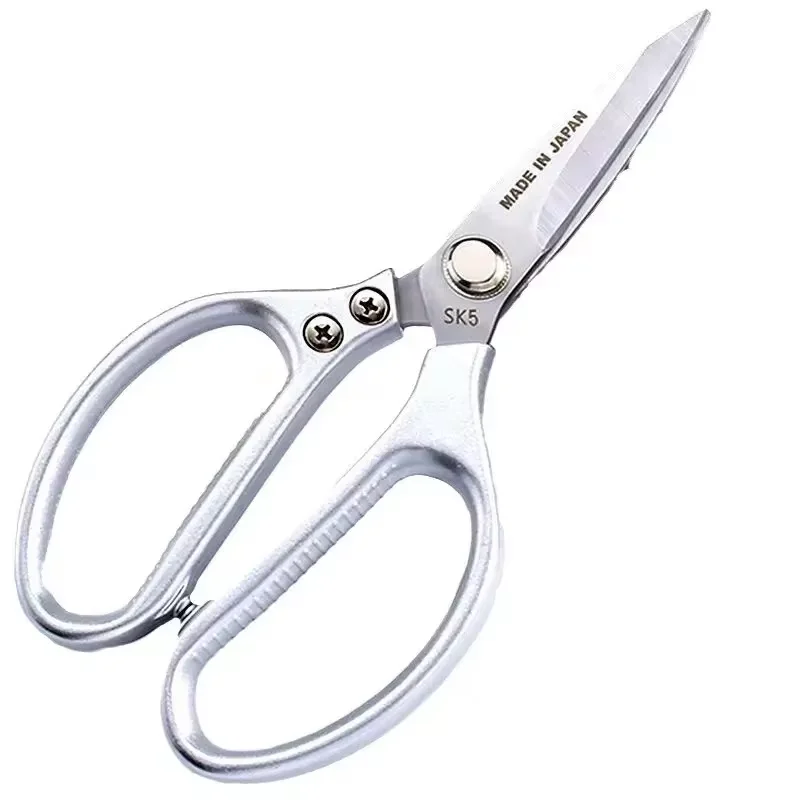 Professional 8.5-inch Stainless Steel Kitchen Scissors with Aluminum Alloy Handle - Perfect for Cutting Chicken Bones Meat Fish