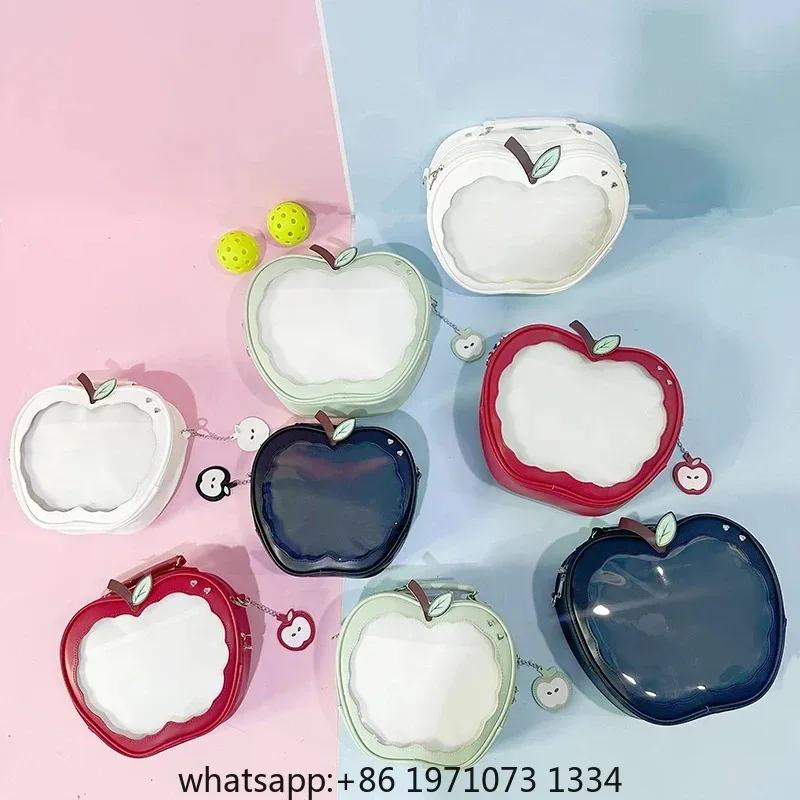 Cute Sweet Apple Ita Mochila Original School Bag Niche Crossbady Mochilas Mujer Women Handbags Transparent Backpack