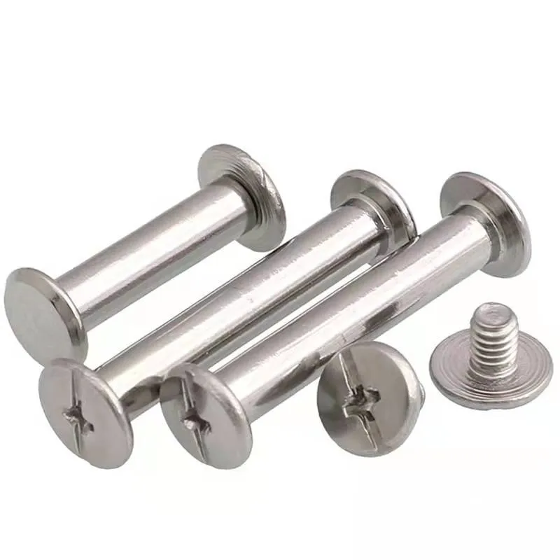 10Pcs 304 Stainless Steel M5x(5-60)MM  Leather Bag Belt  Scrapbook Album Account Book Post Binding Chicago Screw Nail Rivet Bolt