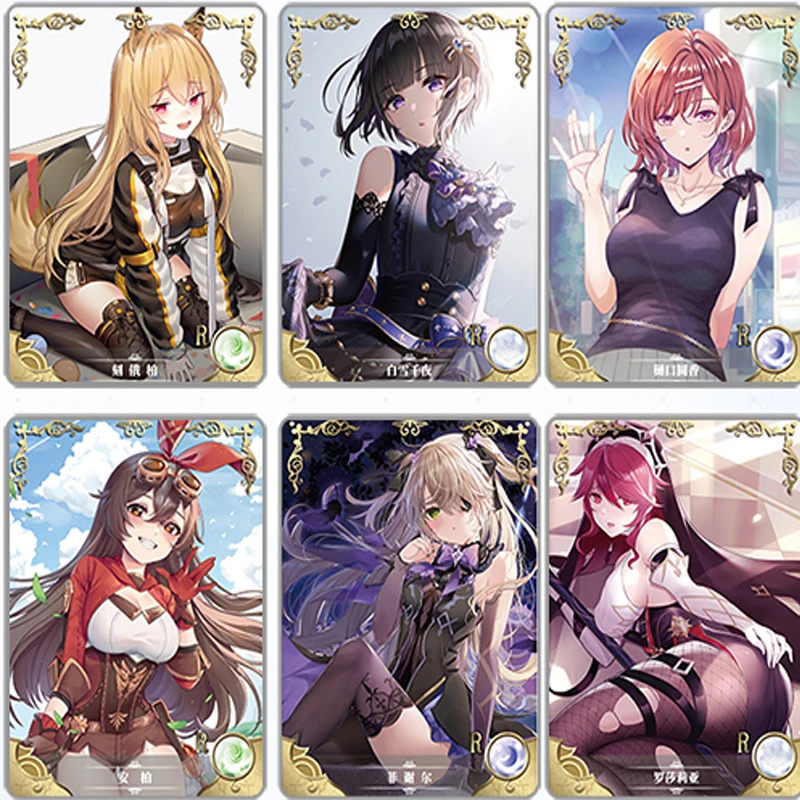 Tarjetas de colección de diosa Story para niños, regalo de cumpleaños, tarjetas de juego, juguetes de mesa para la familia, navidad