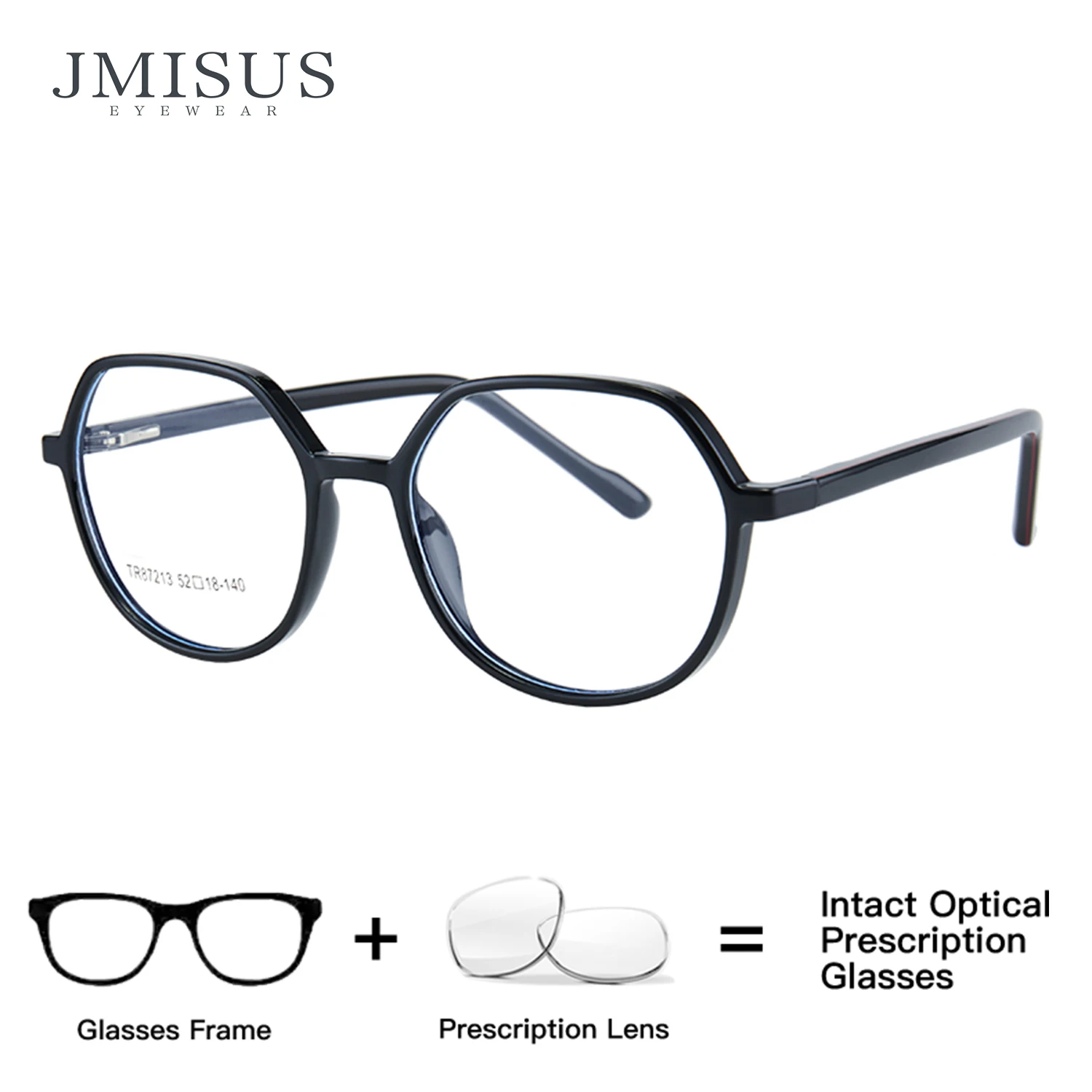 

JMISUS Polygon Design Prescription Glasses For Women Acetate Butterfly Photochromic Optical Eyeglasses
