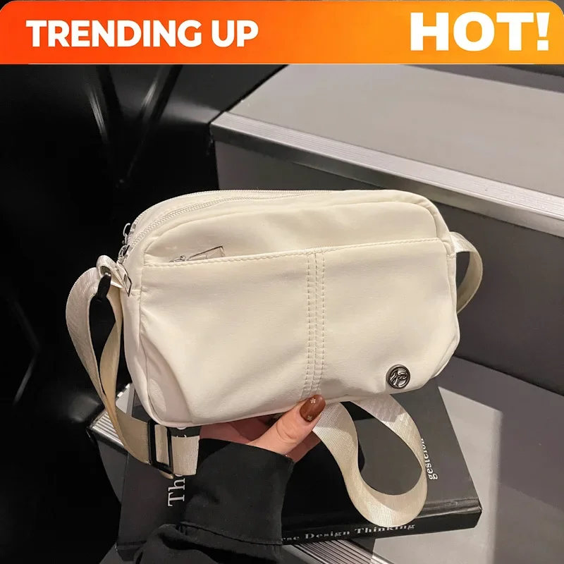 Simple Nylon Crossbody Bags for Women Fashion Korean Style Lightweight Shoulder Bag Trendy Casual and Versatile Commuting Bag