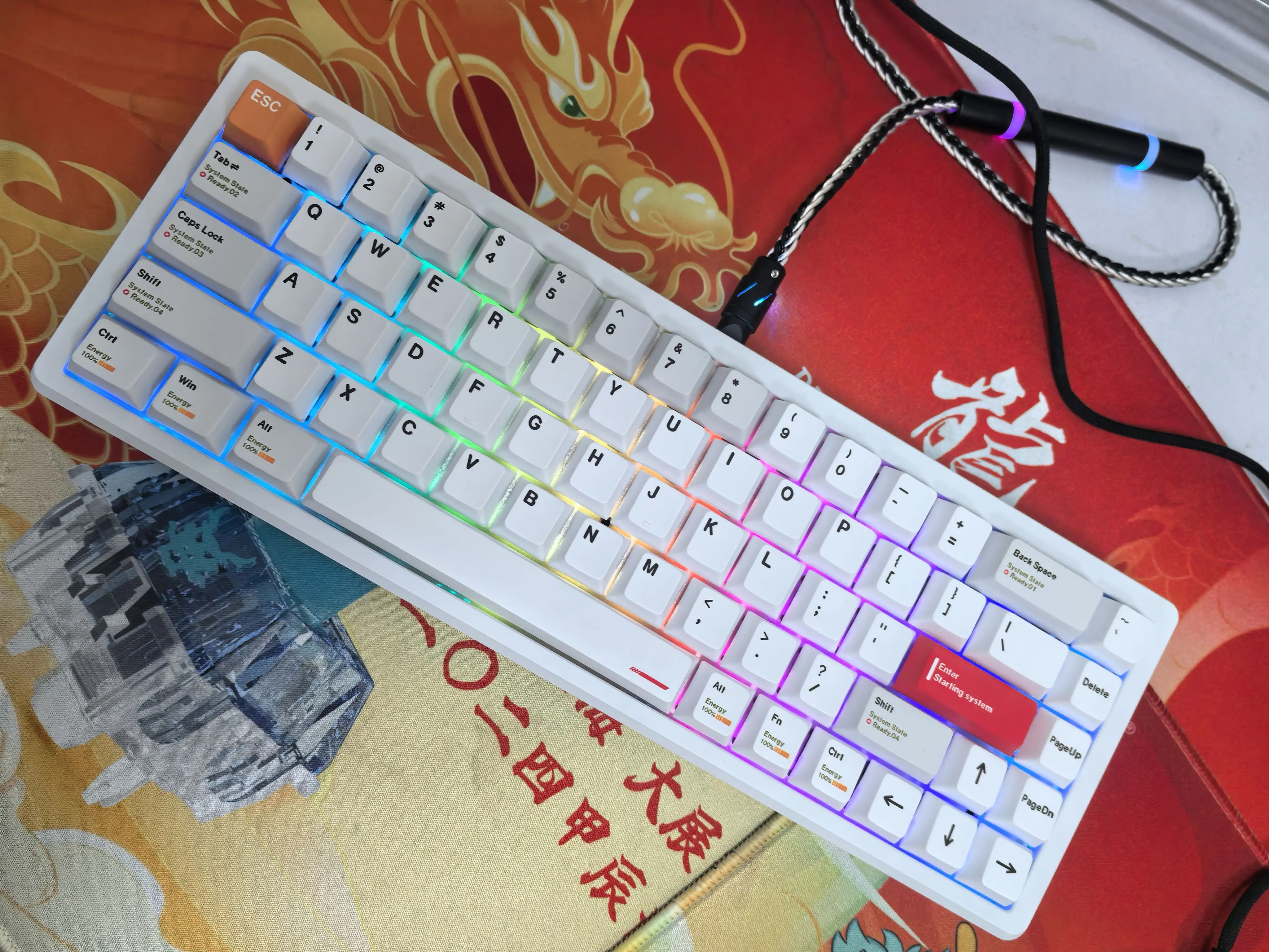 everglide su68 磁気軸キーボード/高精度/超低遅延金属 CNC 陽極酸化
