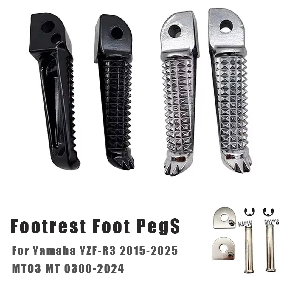 

Motorcycle Foot rest Rear Footrest Foot Pegs Pedal Bracket For Yamaha YZF-R3 2015-2025 MT03 MT 03 2020-2024
