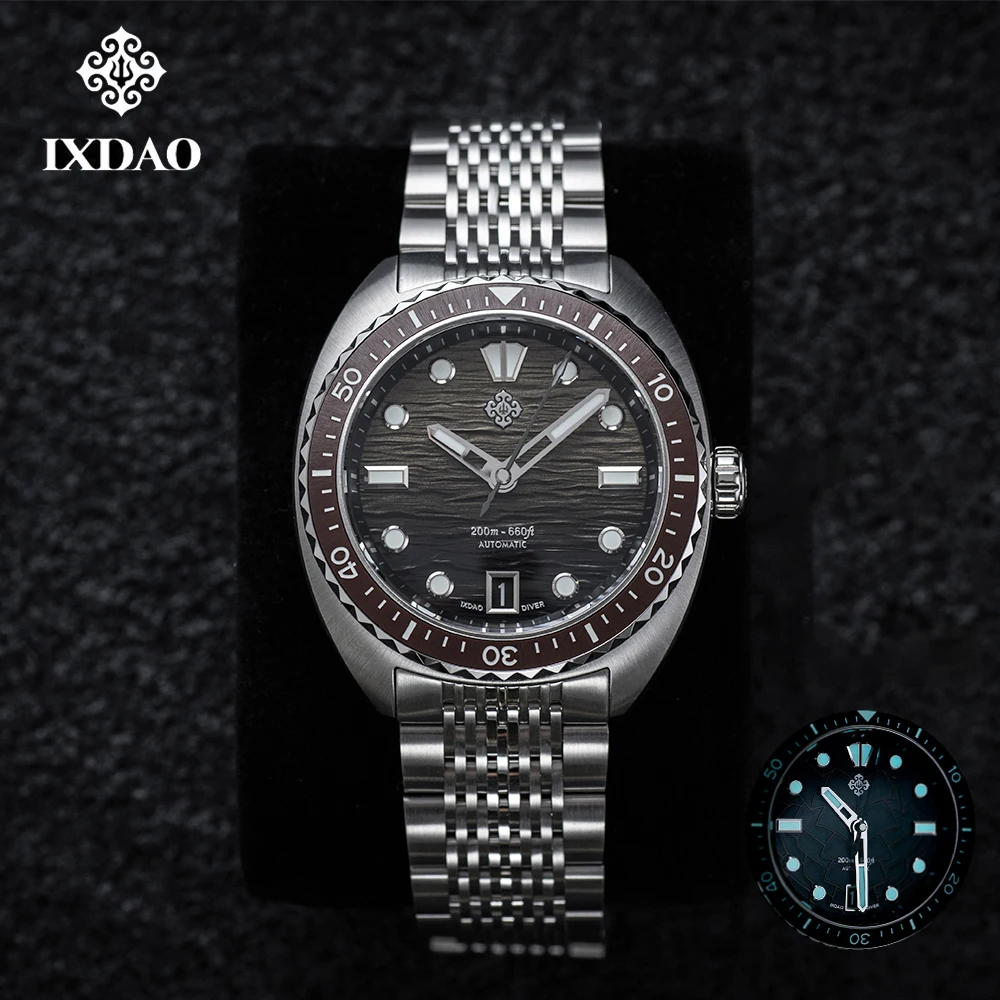 IXDAO IPOSE 2025 Nieuwe NH35 Duiken Heren Automatisch Mechanisch Horloge Saffier Roestvrij Staal 20 Bar Lichtgevende BWG-9 Reloj Hombre