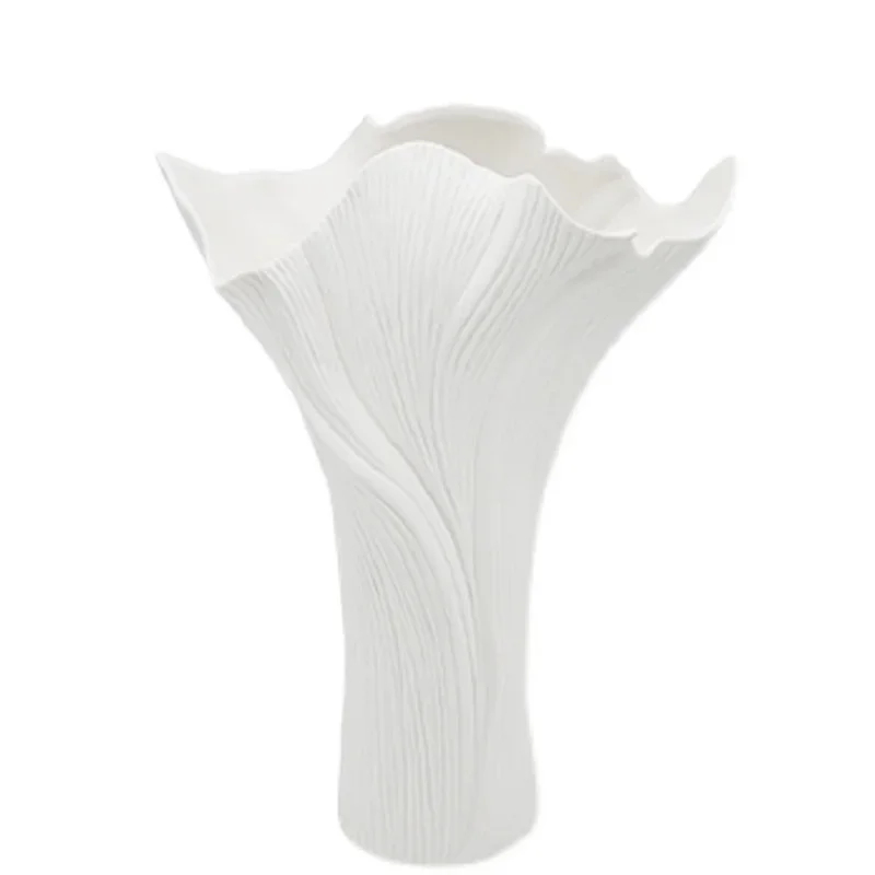 

Niche art designer simple solid color ceramic vase Nordic ins living room entrance modern flower ware
