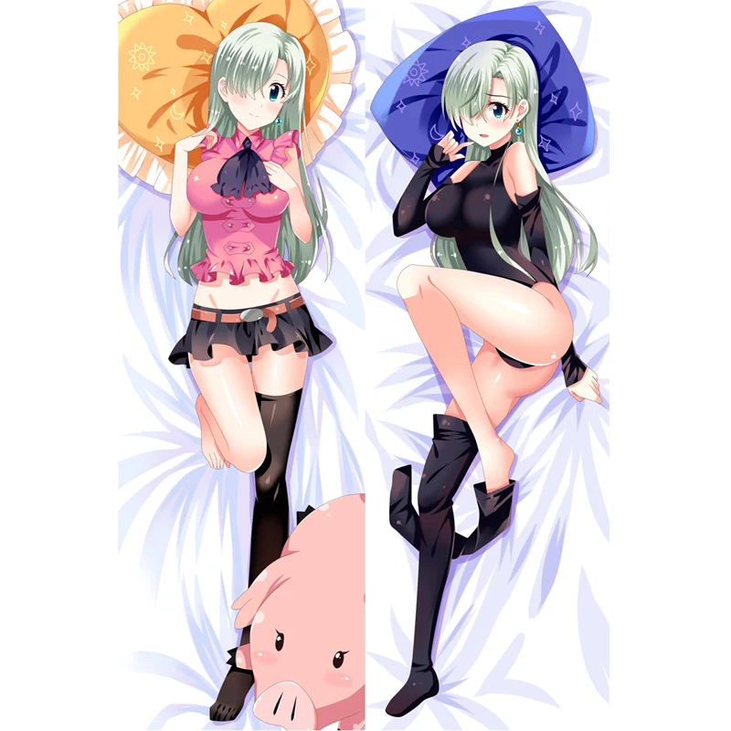 Anime Dakimakura The Seven Deadly Sins Elizabeth Liones Pillow Case Hugging Body Waifu Gift Bedding Decor Pillowcase