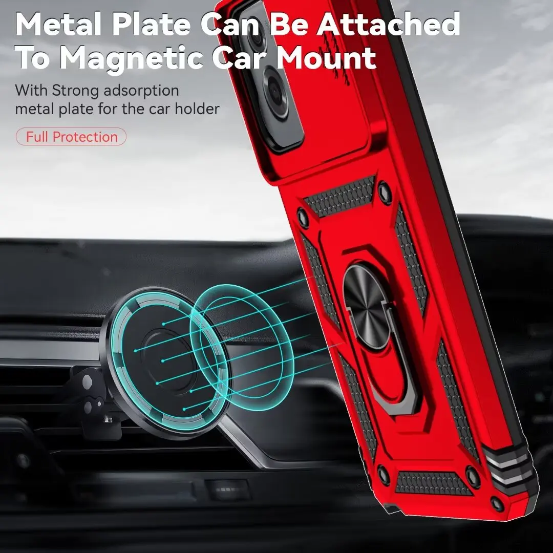 Kickstand+Camera Lens Protector Shockproof Case For Motorola Moto G stylus 5G 2024 Cover With Screen Protector