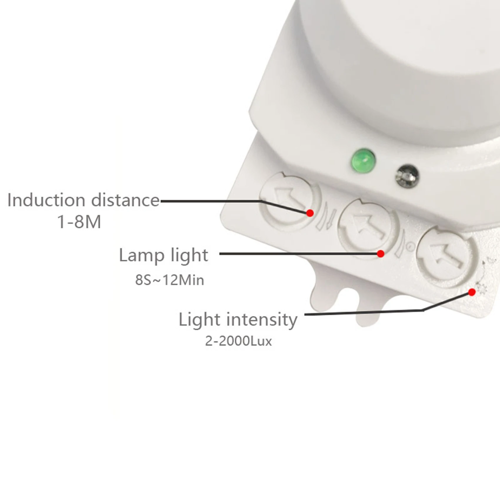 Gift For Her 3X 5.8Ghz System LED Microwave 360 Degree Motion Sensor Light Switch Body Motion Detector