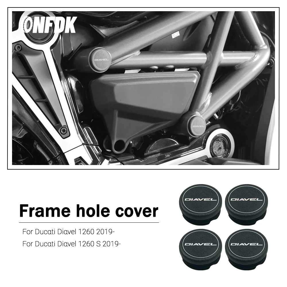 

Для Ducati Diavel 1260 Diavel 1260S 2019-аксессуары для мотоциклов, заглушка с отверстием в раме, декоративная крышка, набор крышек рамы