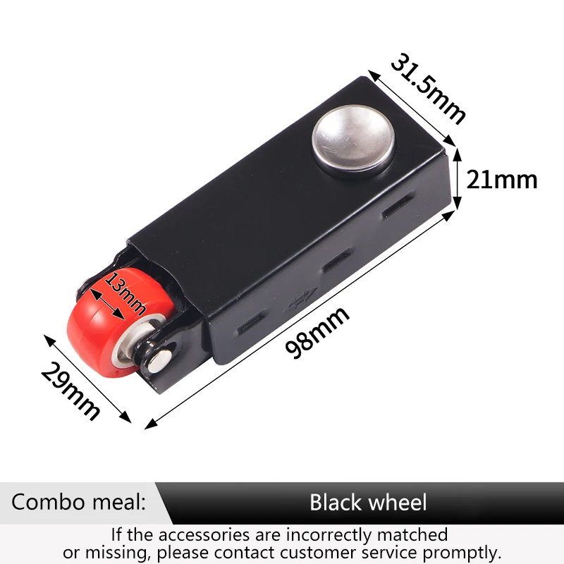 Height Adjustable Spring Damping Sliding Door Bottom Roller Anti Sag Support Wheel With Silent Shock Absorption Universal Door