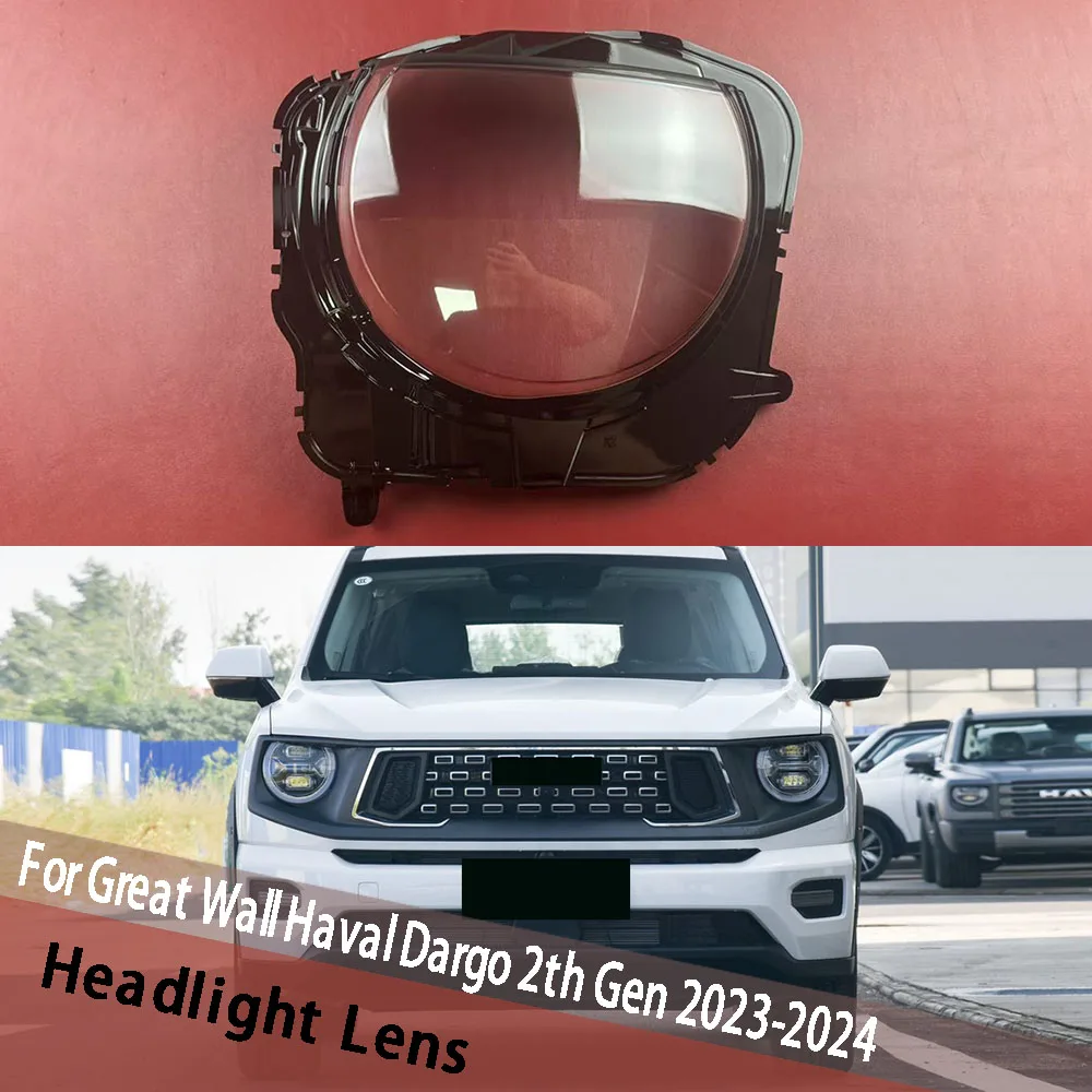 For Great Wall Haval Dargo 2th Gen 2023 2024 Head Lamp Housing Headlight Cover Headlamp Transparent Lampshade Shell Lens Case