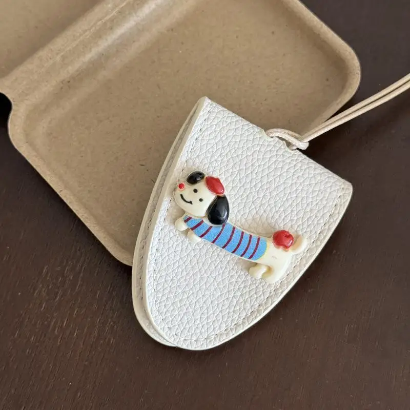 Pu Glasses Holder Stylish Dog Necklace Holder Eyewear Cases Decorative Glasses Clip For Eyewear Storage Travel Personal Use
