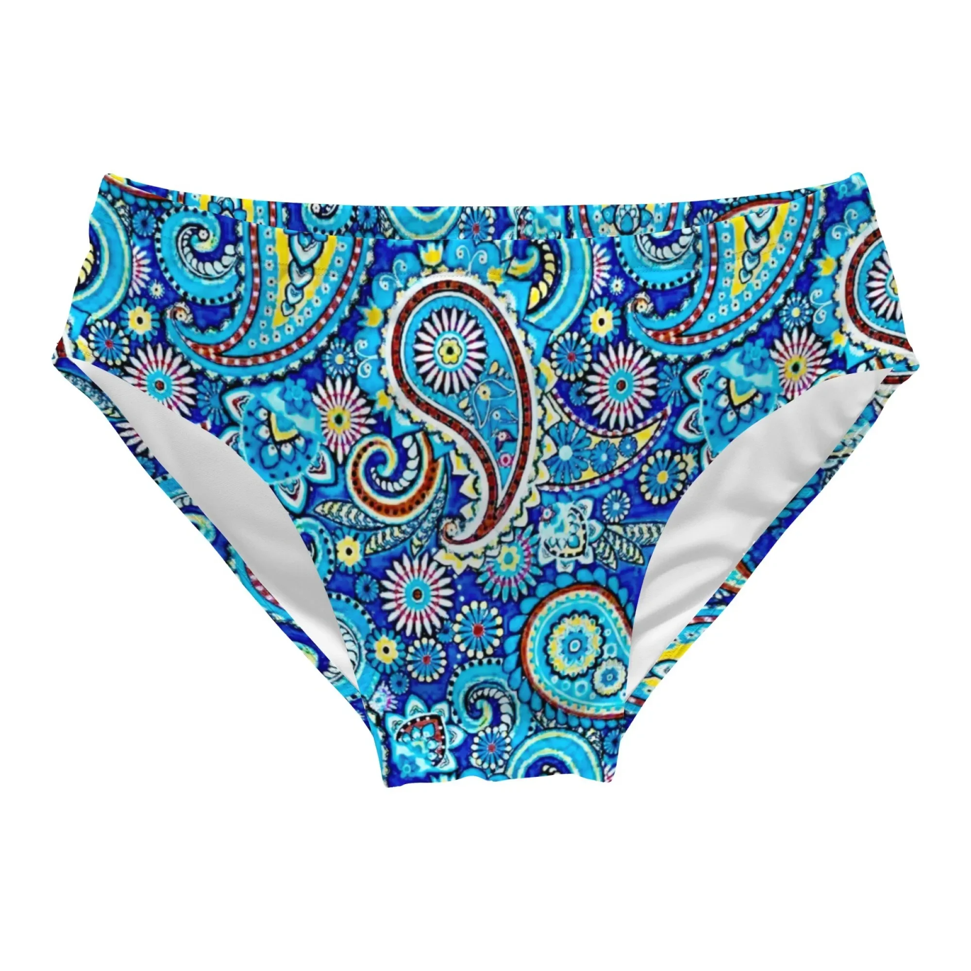 Paisley Paisley Swim Trunks Stretchy Soft Skin-friendly Men's Triangle Trunks Beach Carnivals Swimming Bathing Trendy Swimsuit