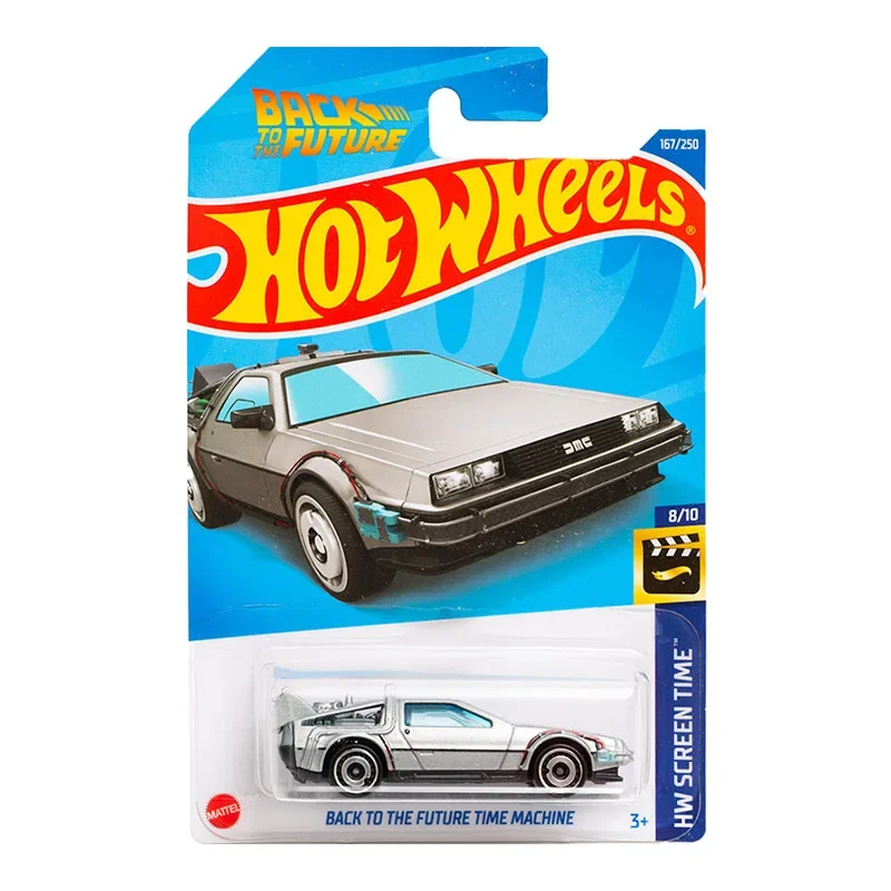 Hot Wheels 1:64 Back to The Future III Time Machine 1955 87 Toyota Pickup Truck Ford Super De Luxe DMC Delorean Diecast Car Toy