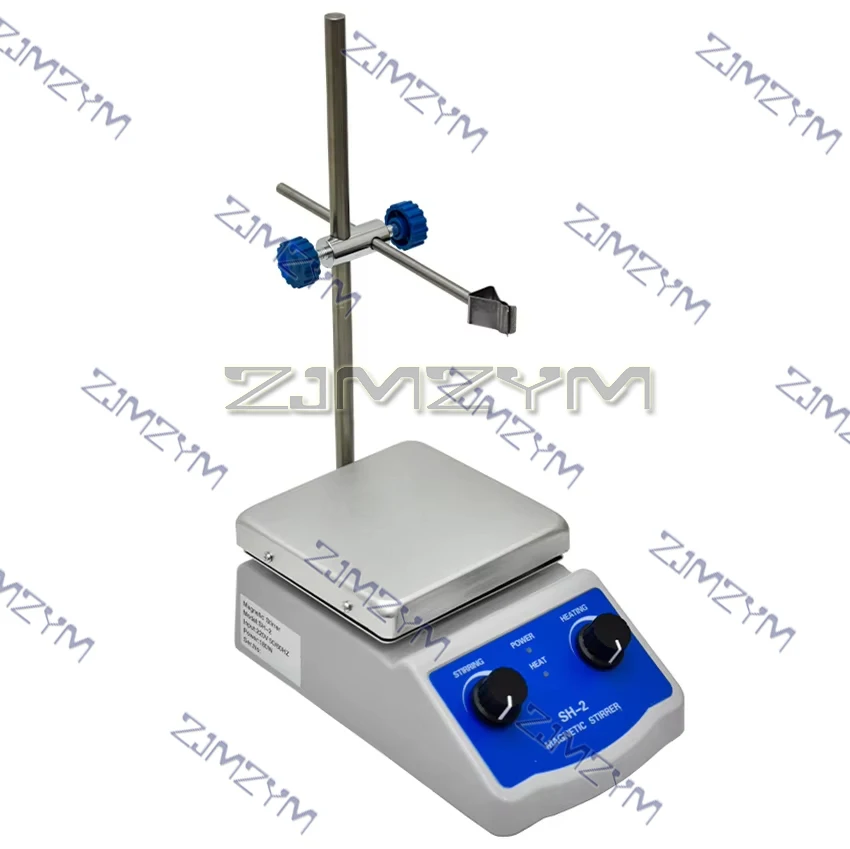 110V/220v 50/60Hz SH-2 agitatore magnetico per piastra riscaldante 500ML agitazione laboratorio sanitario regolabile continuamente 0-1600r/min