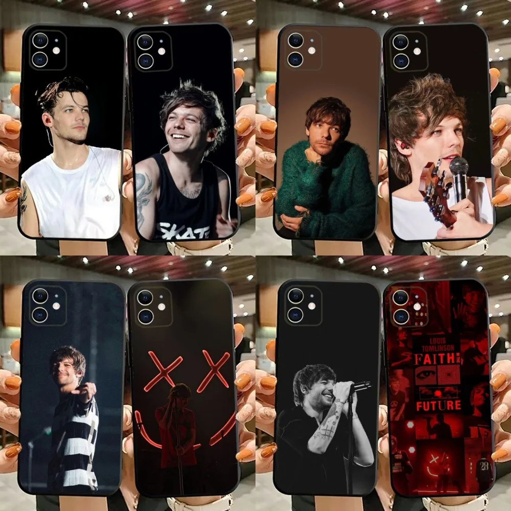 L-Louis William T-tomlinson Phone Case For iPhone 15,14,13,12,11,Plus,Pro Max,XS,X,XR,SE,Mini,8,7 Soft Silicone Black Cover