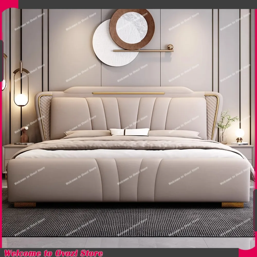 

Modern Bedroom Bed Aesthetic Drawers Storage Sleeping Luxury Bed Headboard Queen Size Muebles Para El Hogar Home Furniture