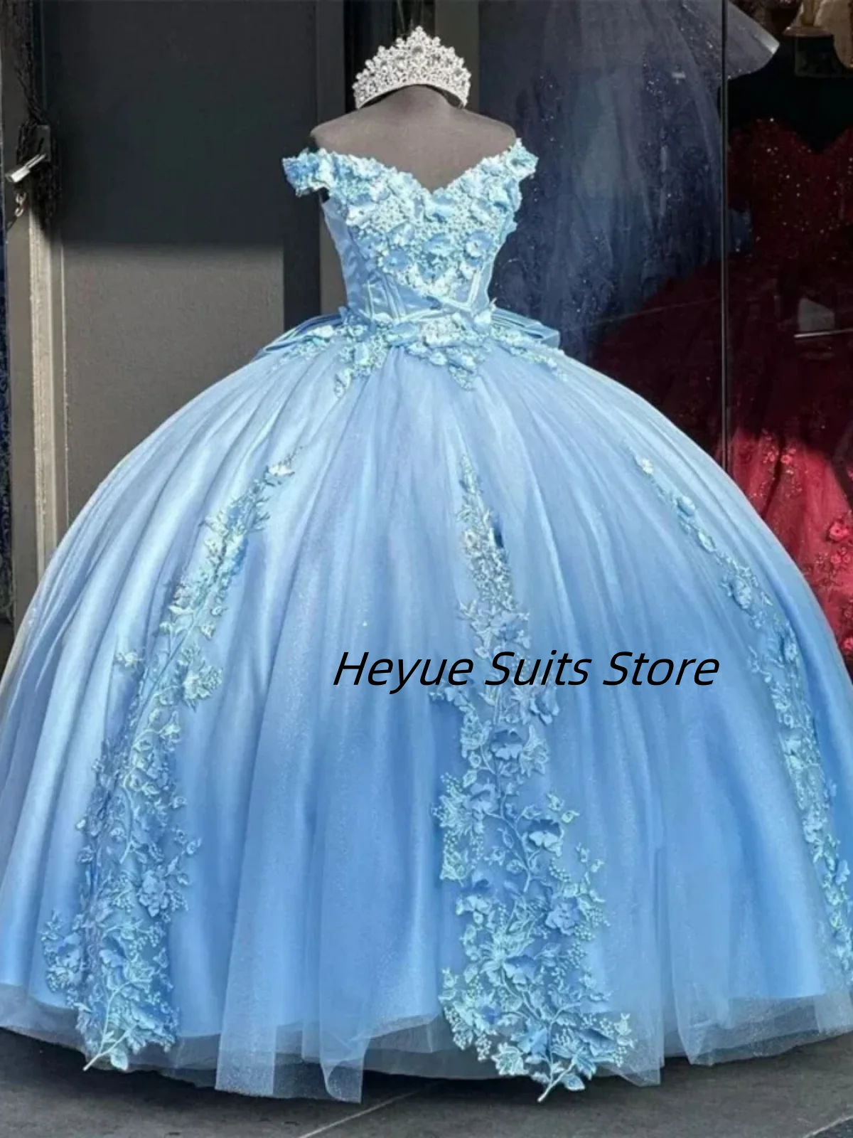 

Блестящие платья принцессы Quinceanera по индивидуальному заказу, бальные платья с открытыми плечами, вечерние платья с 3D цветами, платье Sweet 15, бальные платья для девочек