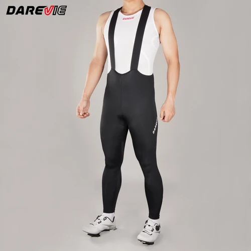 Imagen 2 del producto DAREVIE Pantalones de ciclismo para hombre, esponja 3D elástica de 4 vías, almohadilla de 120kg/m3, pantalones de mujer SPF 50 + Aero Fit, ropa de ciclismo de secado rápido para hombre