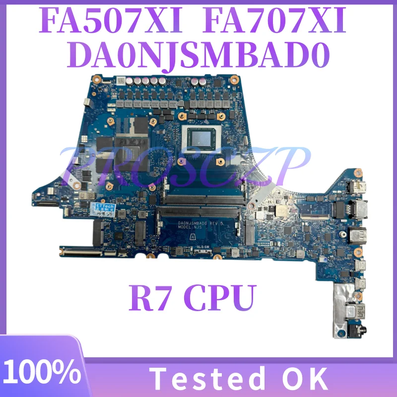 DA0NJSMBAD0 FA507XI 노트북 마더보드(Asus TUF 게이밍 A15 FA707XI FA507NU FA507NV FA507XV FA707XU R7-7735HS CPU RTX4060 GPU) 썸네일 7