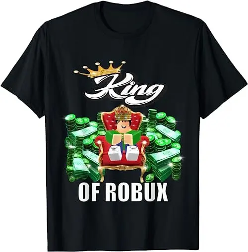 Funny King of ROBUX for VR Gamer and Boys Blox Video Gaming T-shirt, Sweatshirt, Hoodie 28272