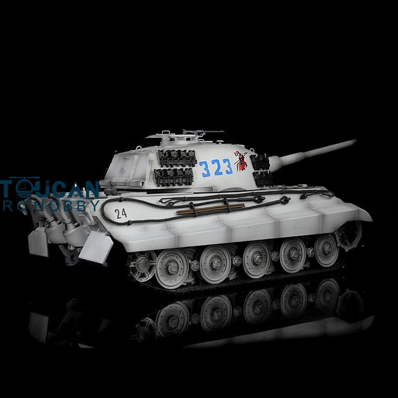  HENG LONG 1/16 7.0 2.4G Plastic German King Tiger RTR RC Tank Barrel Recoil 3888A Children Gifts TH17546-SMT9