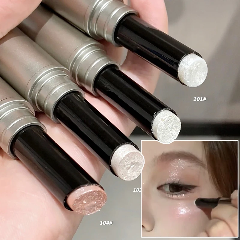 4 Colors Clear Highlighter Stick Water Light Shining Pearl Eyeshadow Natural Contour Shading Brightening Face Illuminator Makeup