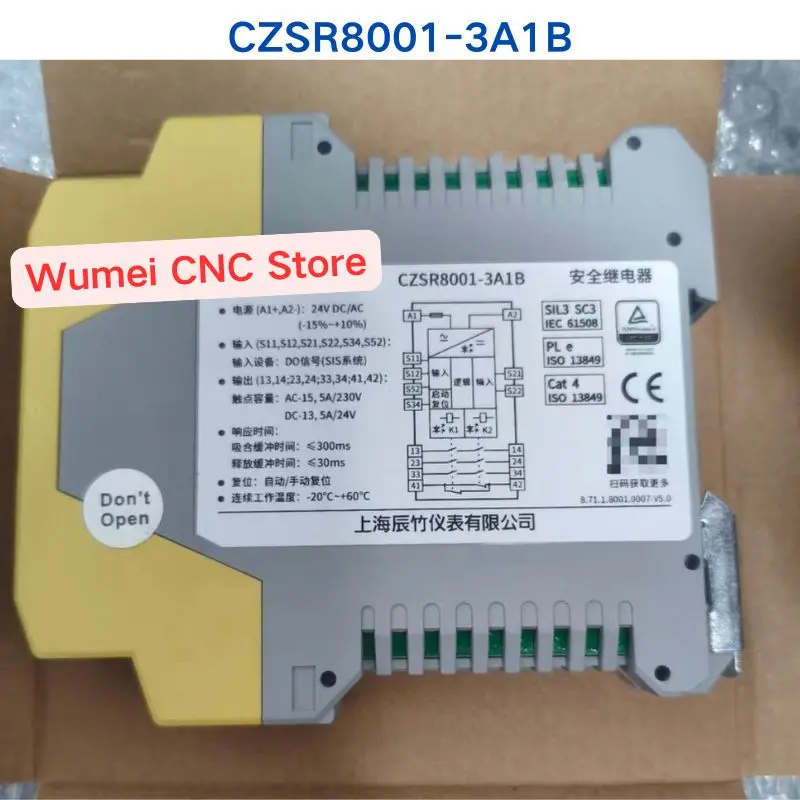 1 Piece New Original Safety Relay CZSR8001-3A1B The packaging has been opened If You Need Other Specifications, Please Consult