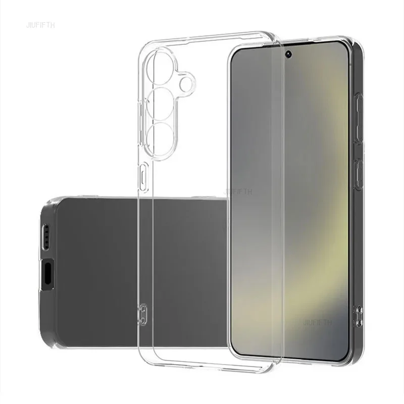 

Simple Slim Soft TPU Clear Transparent Phone Case On For Samsung Galaxy S25 plus + Ultra S25Plus 5G Cover Back Fundas Capa Gel