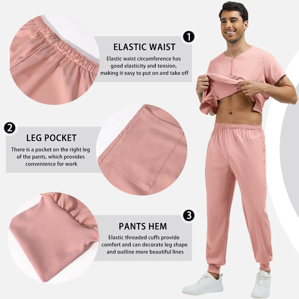 Groothandel Vrouw Mannen Uniform Medische Chirurgische Uniformen Klinische Stretch Scrubs Pak Gezondheidszorg Verplegingsartikelen Verpleegkundige Accessoires