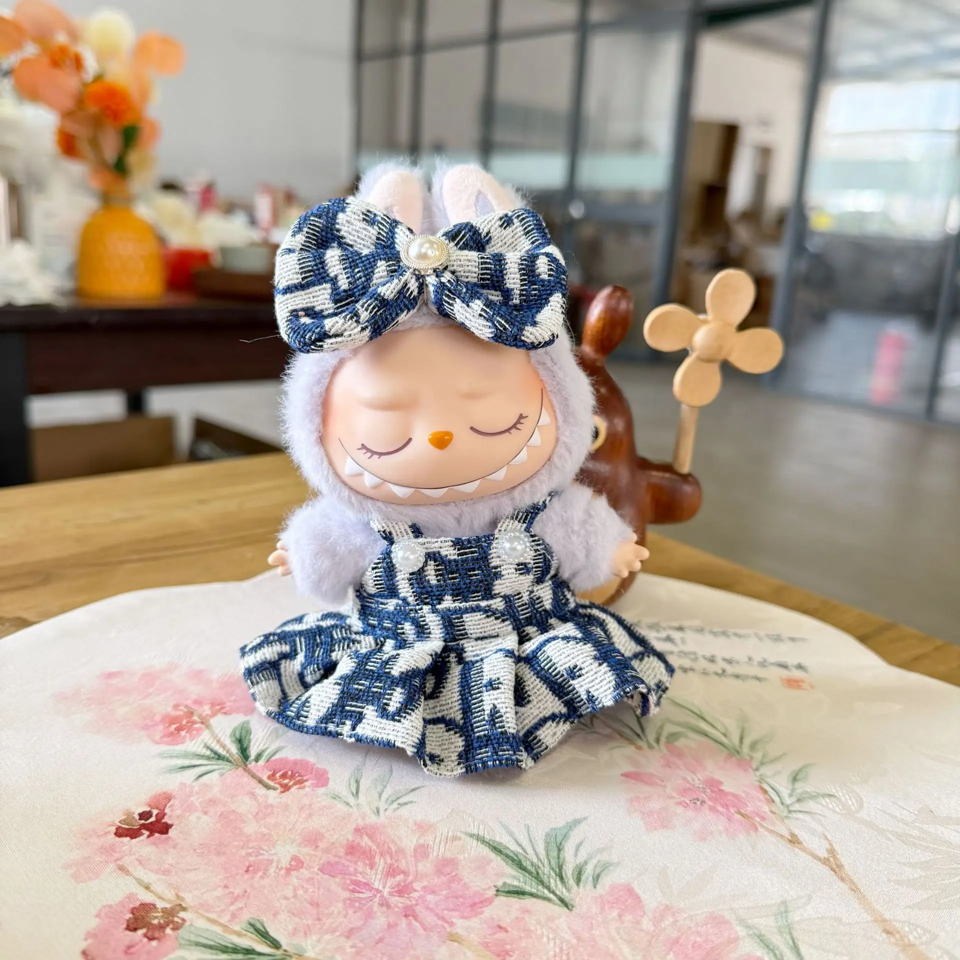 17cm Labubu Doll Clothes Outfit Accessories for Korea Kpop Exo Labubu Idol V1 V2 Skirt  Clothing Gift
