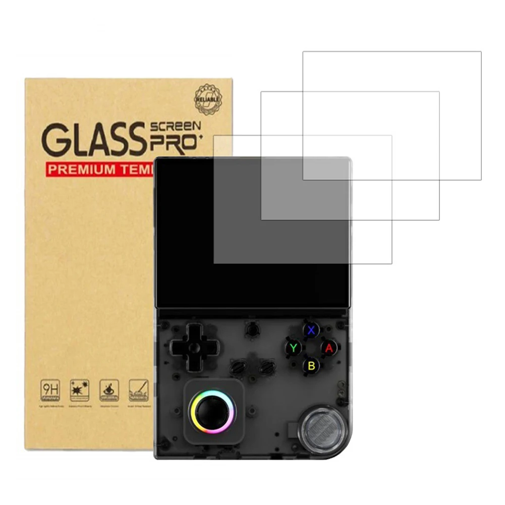 Screen Protector Film 9H Hardness HD Anti-Scrach Tempered Glass Film Anti-Fingerprint for Anbernic RG40XXV Handheld Game Console