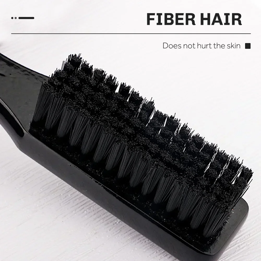 CestoMen Soild Wood Professional Fade Brush Barber Neck Sweeping Brush Comb Haircut Accessories Facial Cleaning Tools For Men