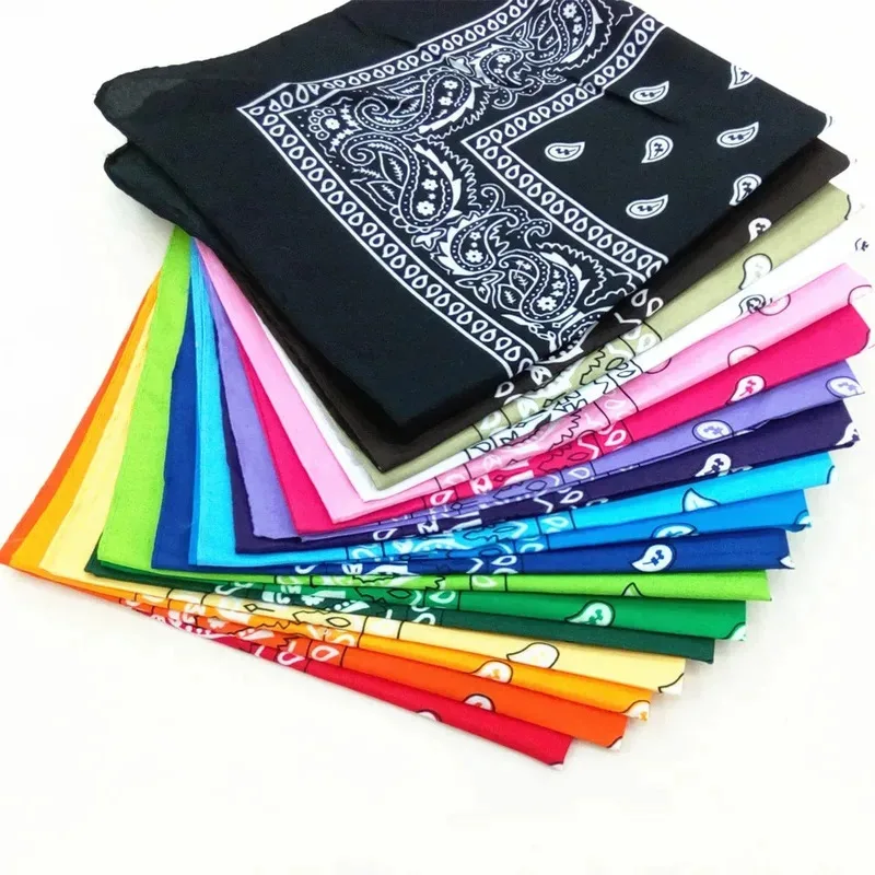 1/3/6pcs Bohemian Print Bandana Paisley Pattern Headbands Hiphop kerchief Outdoor Unisex Headband