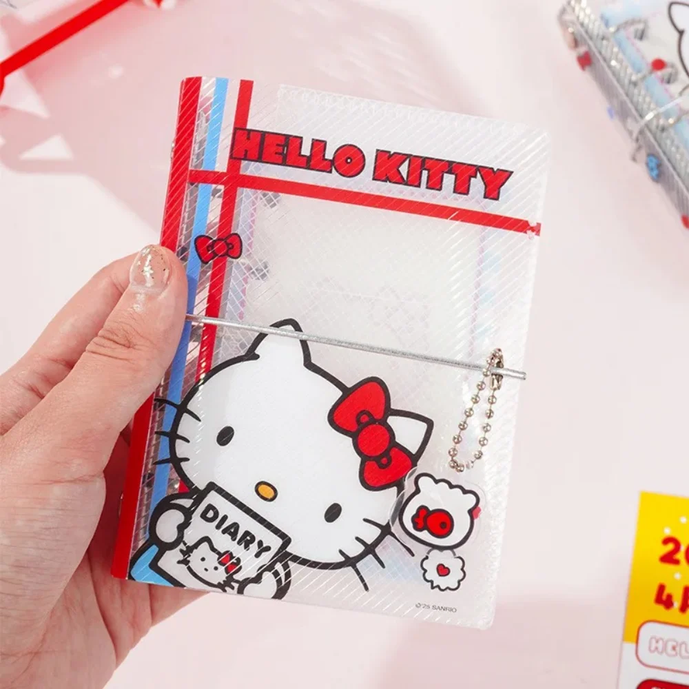 

New Genuine Sanrio Hello Kitty Notebook Loose Leaf M5 Scrapbook Kawaii Cartoon Portable Protective Case Notepad Student Supplies