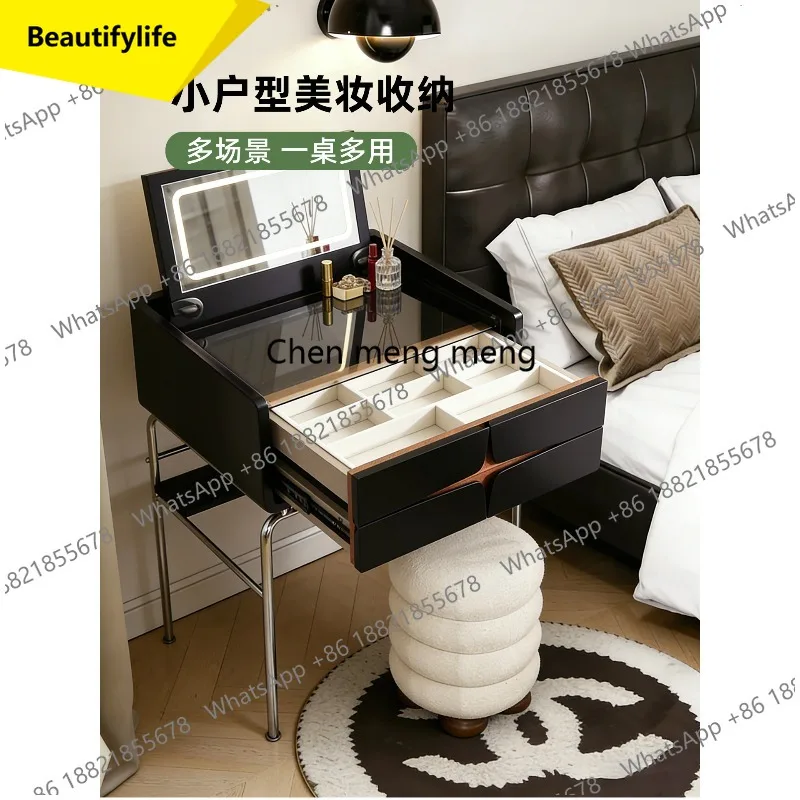 

M45 Italian dresser small bedroom flip cover simple cosmetic table desk bedside table integrated