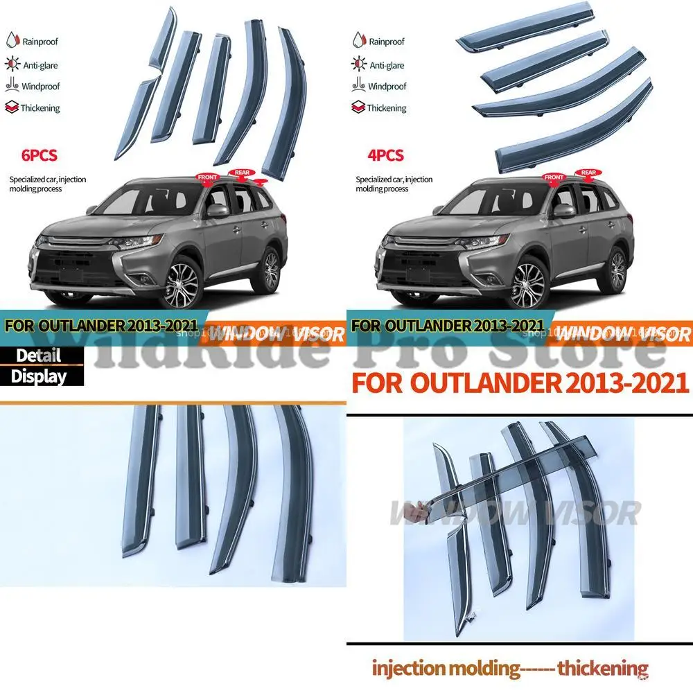 

1 set For Mitsubishi Outlander Window Visor 2013-2021 Rain Guard