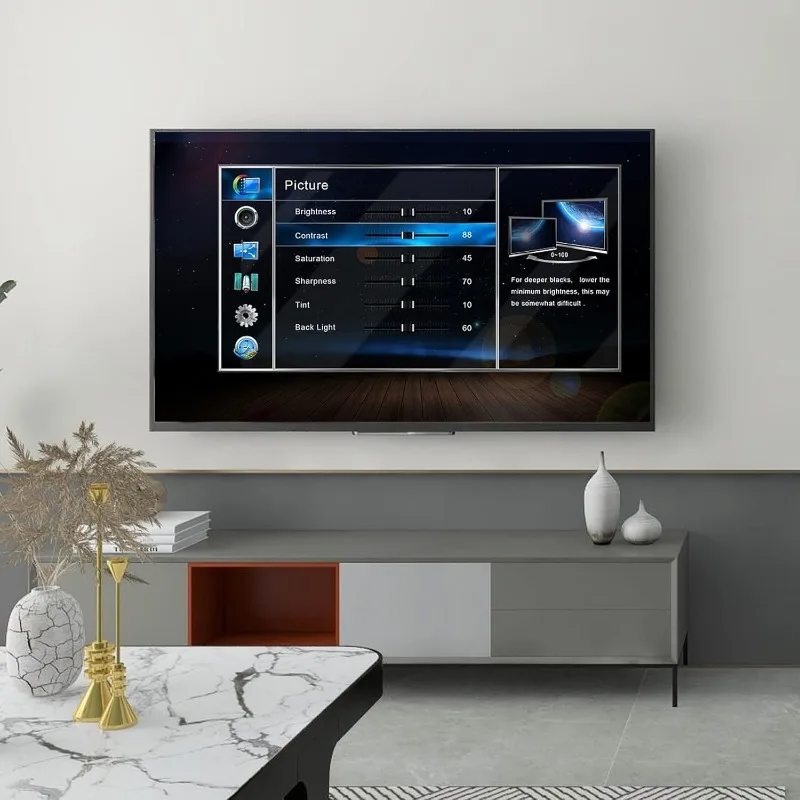 98 100 تلفزيون جدار جبل 86 90 105 110 120 بوصة كامل الحركة قوس شاشة كبيرة الثقيلة Led قابل للتعديل توضيح حامل ماكس