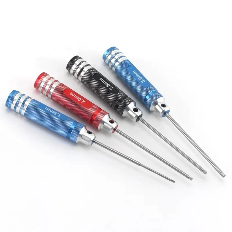 

Hex Screwdriver Set 4Pcs 1.5mm 2.0mm 2.5mm 3.0mm High speed steel For RC FPV Racing Drone Cars Boat Repair Tools