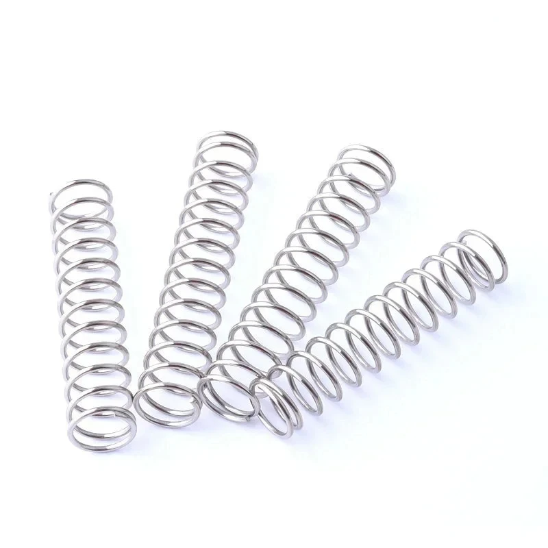 5pcs 0.6mm Wire Diameter Compression Spring Galvanized Spring Steel Return Spring Outside Diameter 5-11mm Length 60-100mm