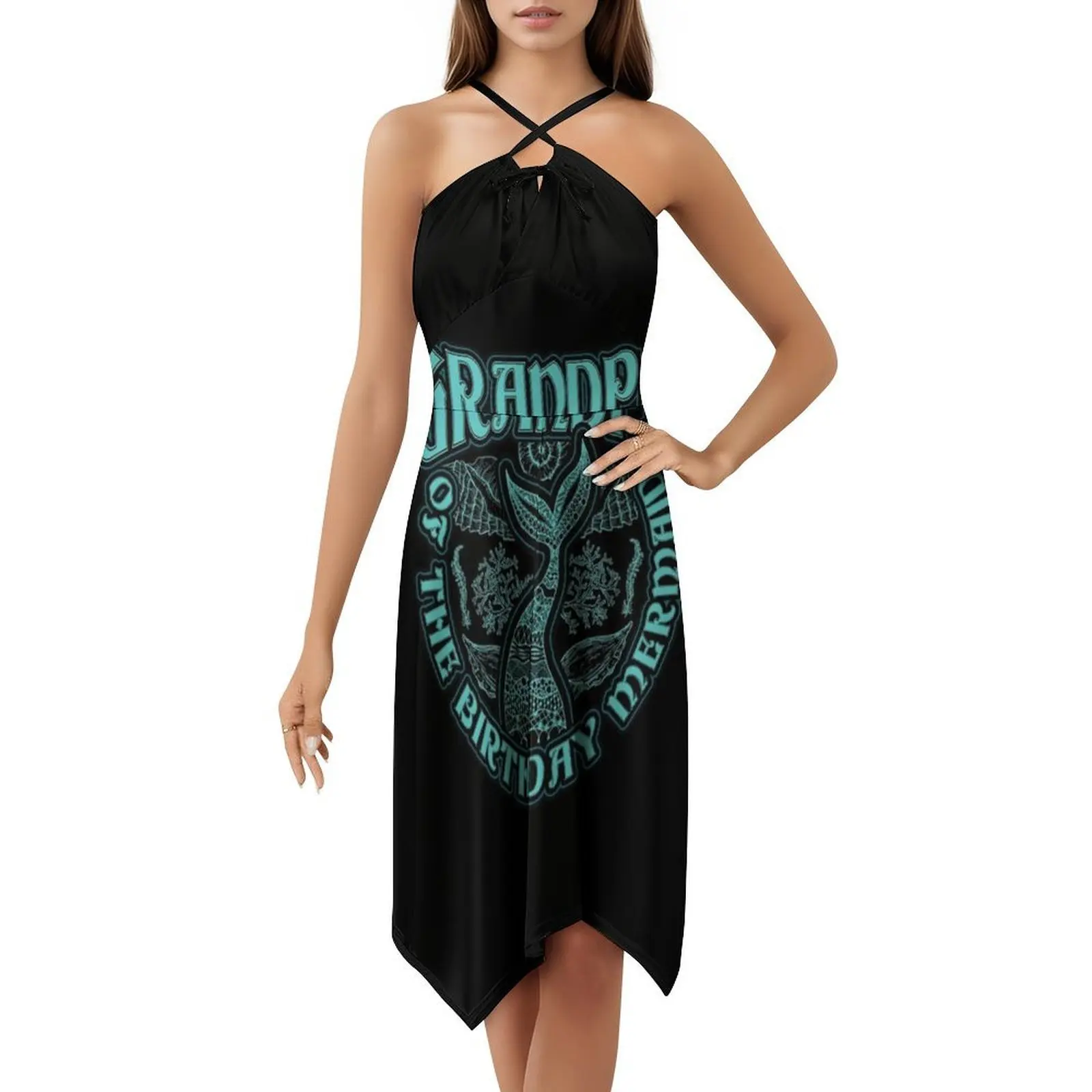 فستان بوهيمي عتيق بحورية البحر لعيد الميلاد بأكمام منتفخة أو خيارات بدون أكمام للنساء فستان الجد #1