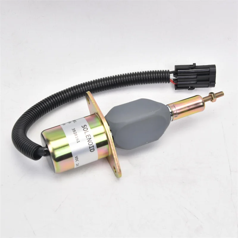 DC12V 24V 3928161 Genset Engine Fuel Shutdown Stop Solenoid Valve Flameout Fuel Cutting Valve Control Switch Generator Parts