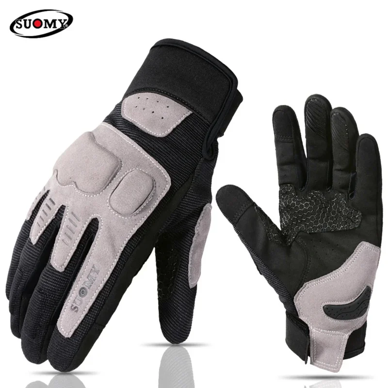 Suomy 2023 New Motorcycle Gloves Lady Pink Guantes Moto Motocross Racing Gloves Motorbike Bicycle Cycling Glove For Men Women XS