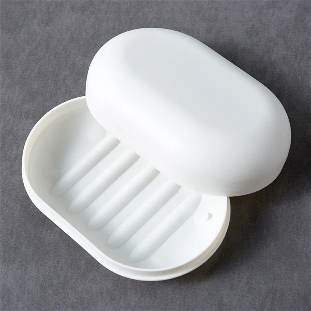 Soap Dishes Leak Proof Soap Case Dishes Portable Drain Soap Holder Easy To Carry Bathroom Storage Sealed Dishes Bathroom Product