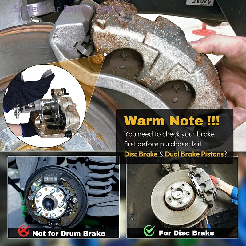 

Speedy 24300 Brake Caliper Compression Tool Disc Brake Pad Spreader for Most Cars And Light Trucks