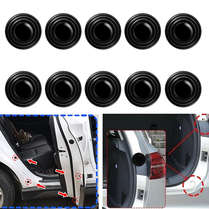 Car Door Pads Shock-absorbing Silent Mat Anti-collision Silicone For Renault Duster Mg Mg4 Toyota Raize X3 G01 Santa Fe Tm 