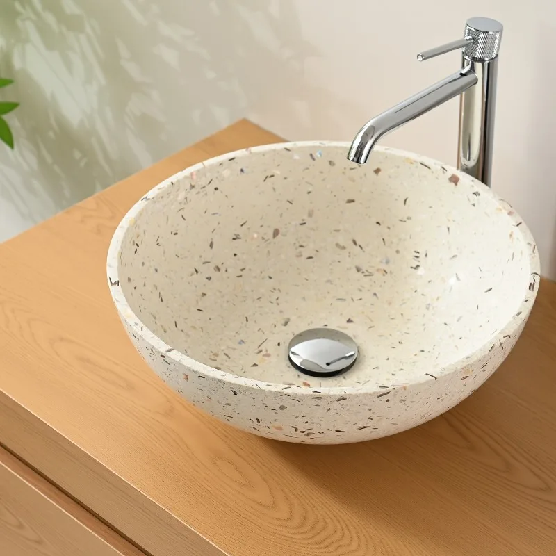 Bathroom Wash Basin B & B Hotel Terrazzo Retro Artificial  Countertop Basin Basin Artificial  Countertop