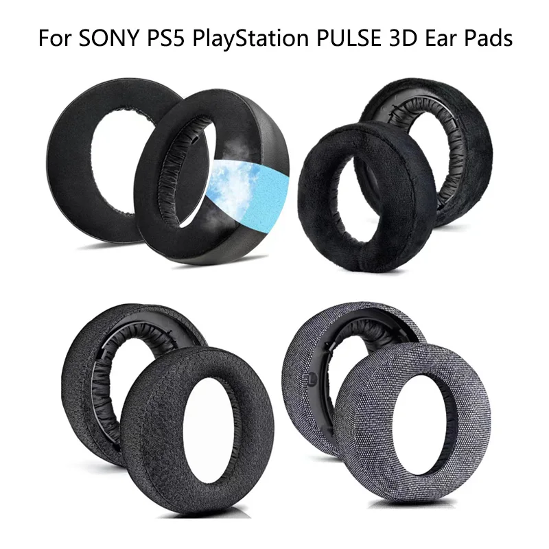 For Sony Playstation PS5 Pulse 3D Wireless Headphones Replacement Ear Pads Cups Earpad Memory Foam Cushions Headset Ear Cover